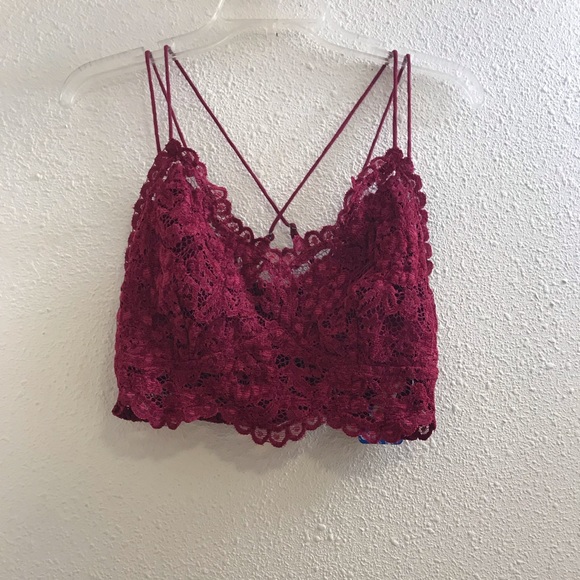 Free People velvet bralette size large - Picture 2 of 6